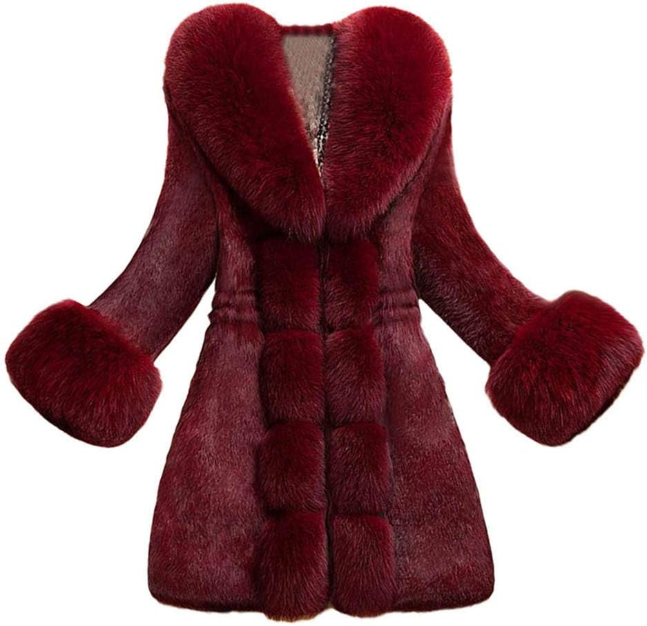 red fur coat